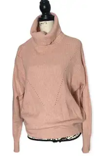 Philosophy SZ M pink oversized turtleneck sweater