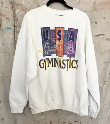 Vintage 1990s Reebok USA Gymnastics Crewneck Sweatshirt