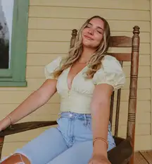 Altard State Cropped Yellow Top 