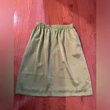 Evan-Picone women’s lime green‎ silk Skirt Made in USA Size 16 vintage