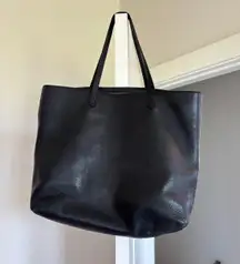 Madewell Black Leather Tote