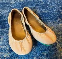 Tieks Biscotti Tan Patent Flats