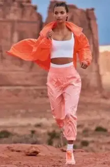 Free People FP Movement The Way Home Coral High-Rise Jogger Pants Size Medium