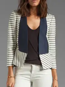 BY MALENE BIRGER New Looks Etioloa Blazer in Cream/Black/Navy 36
