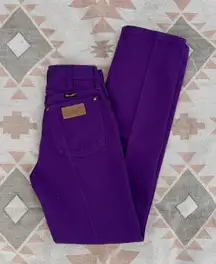 Wrangler Vintage  Cowboy Cut Purple Western Jeans