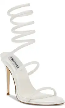 Steve Madden Exotica Pearl Rhinestone Leg-coil Sandals 9.M