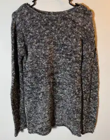 J.Crew Women's Gray & White Crewneck Long Sleeve Knit Sweater - Size‎ Small