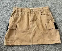 Topshop cargo skirt with buckles 