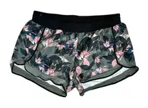Crane‎ 700817 Green Floral Performance Running Shorts w/Liner XLARGE Sportswear