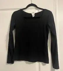 H&M Black Long Sleeve Basic