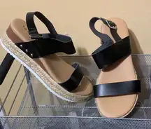 9.5WW Torrid NWOT Black Sandals