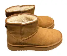 Altar'd State Matisse Tan Mini Platform Boot - size 8M