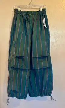NWT Urban Outfitters Sloan Poplin Striped Balloon Pant sz S