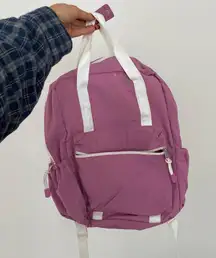 purple backpack