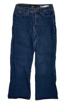 VTG NYDJ Jeans Rhinestone Pocket Straight Medium Wash Size 8 Petite 8P (READ)