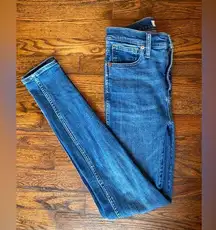 Madewell 10” High Rise Skinny Jeans Sz 25T Sex in the City Millennial Downtown