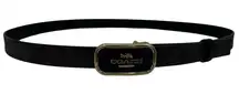 Coach Signature Buckle Cut To Size Reversible Morgan Belt 25mm Dark Brown/Black