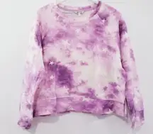 Wildfox Tie Dye Stars Sweatshirt & Short size Large Lounge Co-Ord Sets