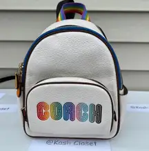 Coach  GoldChalk Multi Mini Court Backpack