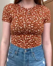 Floral Backless Bodysuit