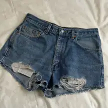 𐙚 Levi’s High-Rise Boot Cut Jean Shorts