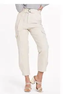 NWT Dear John Penelope Super High Rise Cropped Nylon Cargo Pants Size 25