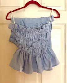 Light blue matching shorts set 