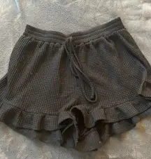 waffle knit shorts