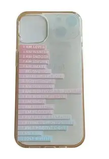 iPhone 13 Pro Max Clear I Am Afirmations Phone Case