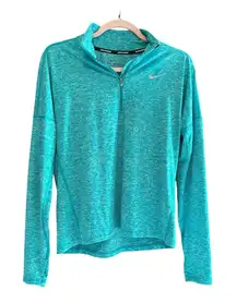 Nike Women's Teal‎ Quarter-Zip Sweatshirt
