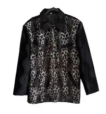 Pronti  collection by phita Leopard / Cheetah print Jacket size M 