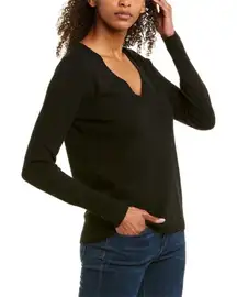 Equipment Ursula V-neck Sweater Black‎ size M NWT