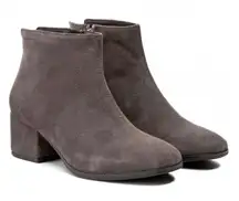 Vagabond Daisy Dark Grey Suede Ankle Booties Size 37