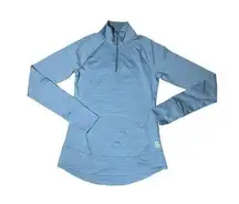 REEBOK Women’s XS Long Sleeve Pullover 1/4 Zip Thumbholes Medium Weight Running