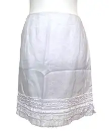 TOMMY BAHAMA 100% Linen White Two Palms Skirt 00