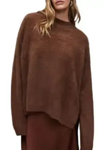 NWOT AllSaints Rebel Cashmere Crewneck Sweater Minimalist Soft Luxe Staple Sz S