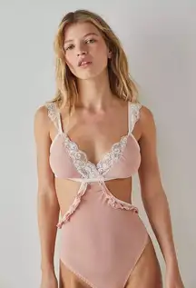 We are HAH Free People Resolve NWT key to air heart Bodysuit Large