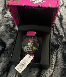Ed Hardy Vibrant Pink and Black Timepiece