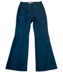 Urban Outfitters black high rise seam front flared pant 0