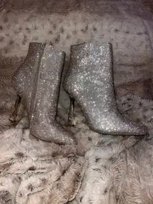 Rhinestone Heel Booties