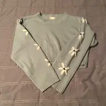 Altar’d State Cropped Flower Sweater