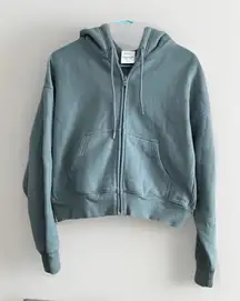 Aritzia Sweat Fleece Perfect Fit Sweat Set Women's Medium Blue Hoodie Sweatpants