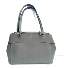 Coach  Gray Brooke Carryall Shoulder Bag Satchel Purse