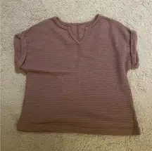 Cropped Short Sleeve Sweater Top