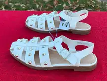 Women's Winnie Studded Fisherman Sandals - Universal Thread Off-White size 11
