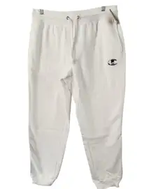 NWT Champion Reverse Weave Joggers C Logo White Heavyweight Sweatpants Womens XL