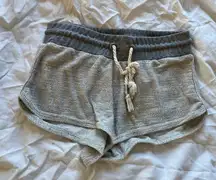 Roxy light gray track shorts