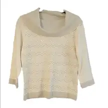 Hampshire Studio cowl neck sweater sequin sz S 490