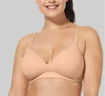 Tommy John Cool Cotton Lightly Lined Wireless Bra in Maple Sugar Pima sz. 36D