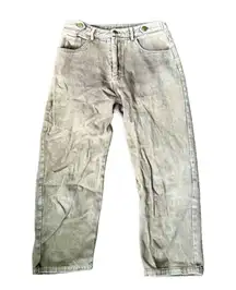 Dazy Jeans Pants Relaxed Wide Leg Light Faded Denim High Rise Cotton Pant